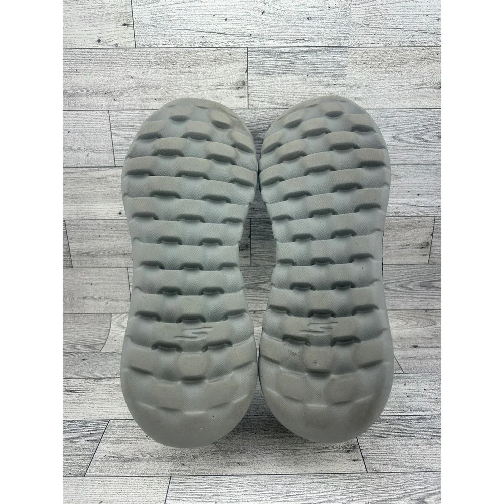 Skechers Go Walk Max Men Navy Grey Slip‎ On Walking Shoes 54600 Size 9.5